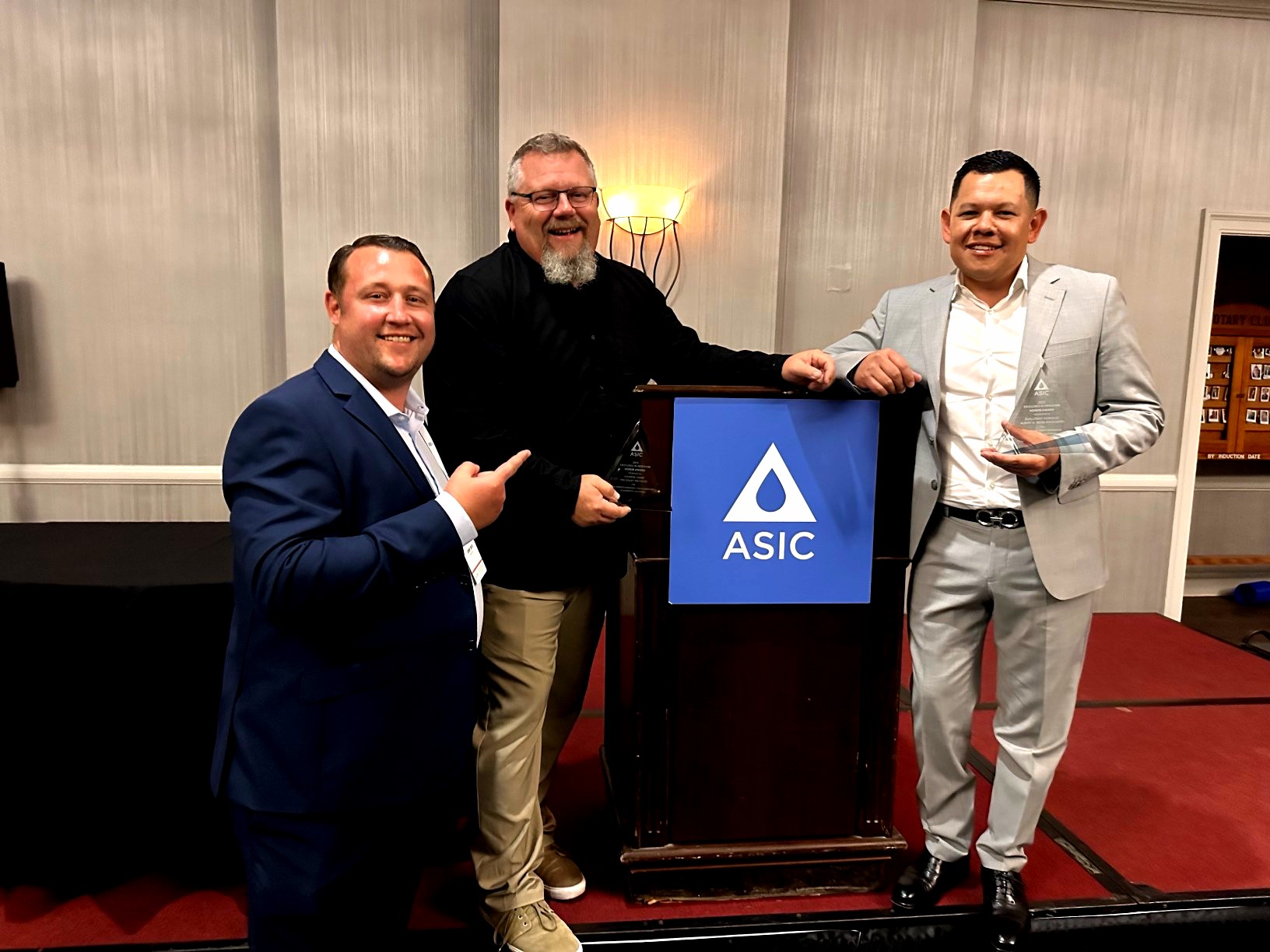 WEBB team receiving the Excellence in Irrigation Honor Award at the ASIC National Conference